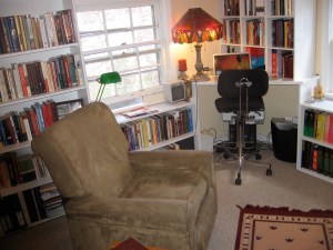My Personal Study (notice the free chair I took from the side of a road)