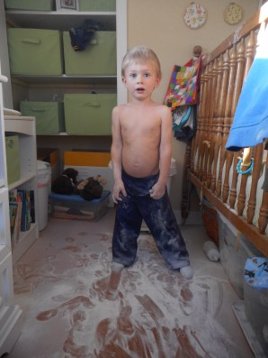 "Oh, oh!" Caught in the act